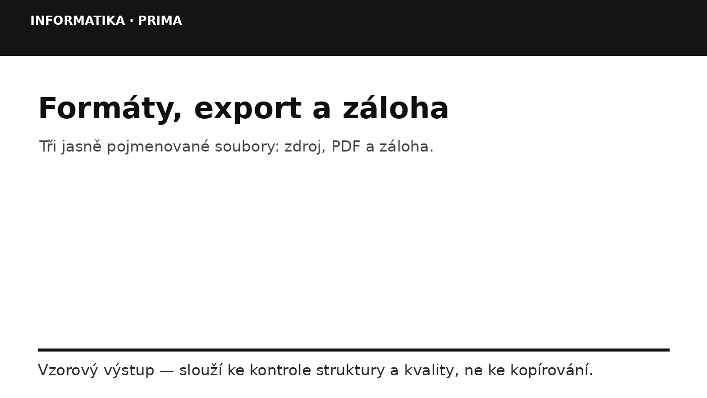 Náhled typu výsledku
