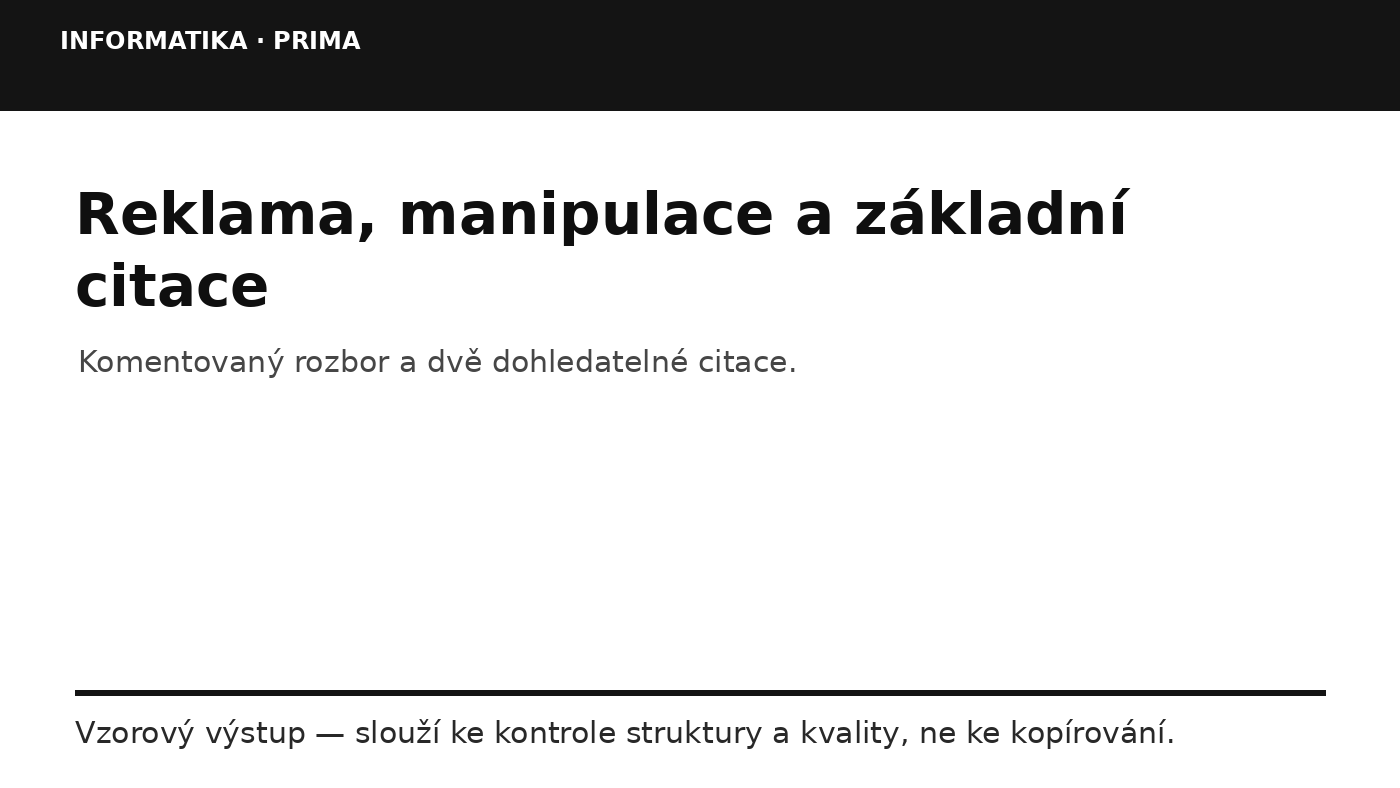 Náhled typu výsledku