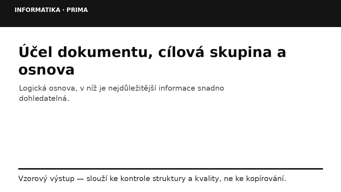 Náhled typu výsledku