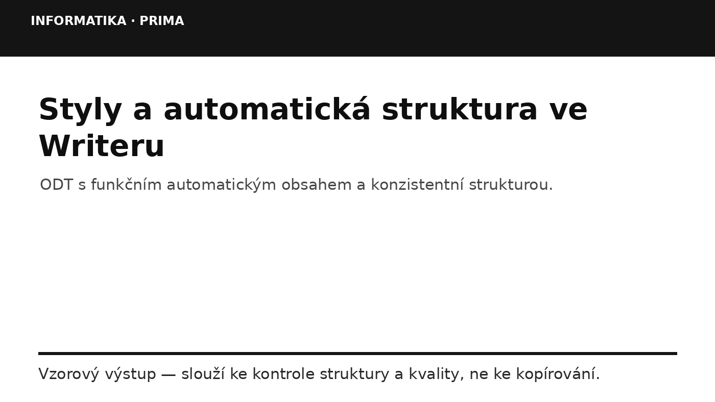 Náhled typu výsledku