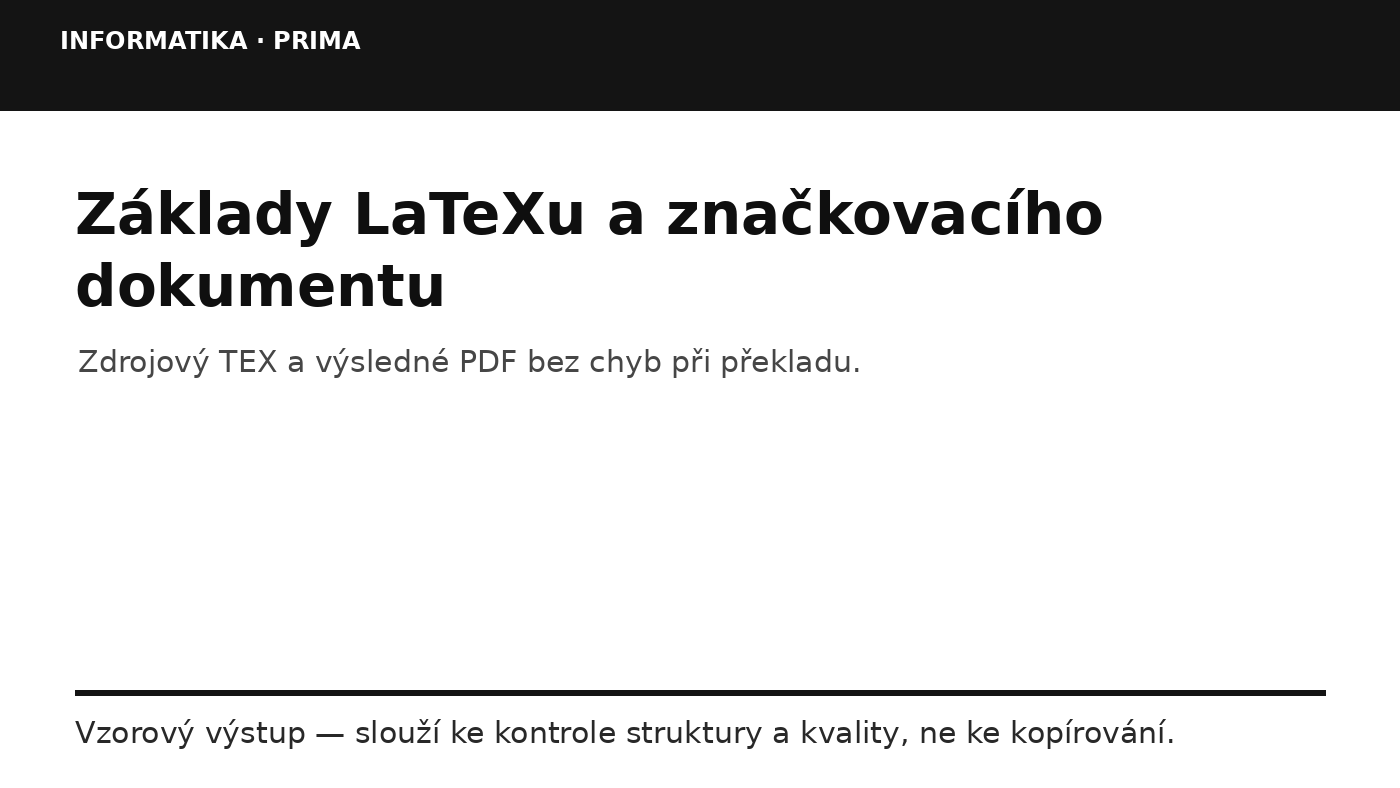Náhled typu výsledku