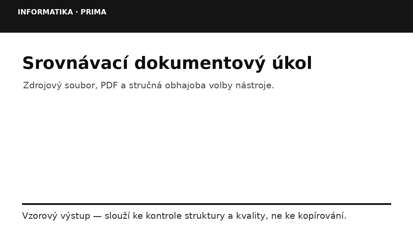 Náhled typu výsledku