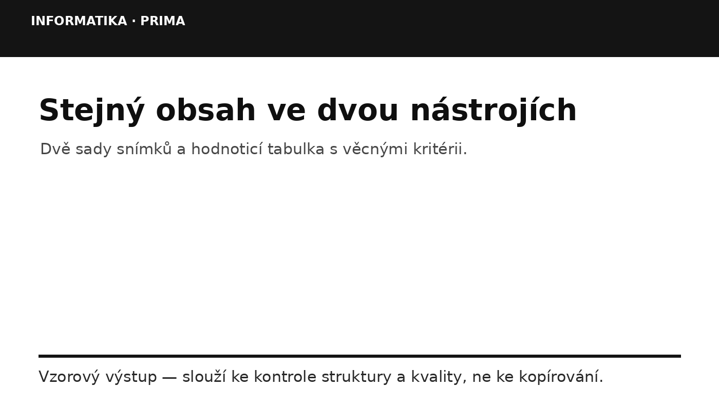 Náhled typu výsledku