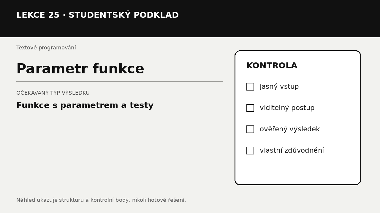 Náhled typu výsledku