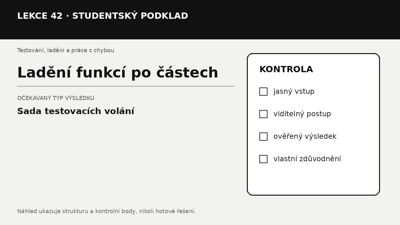 Náhled typu výsledku