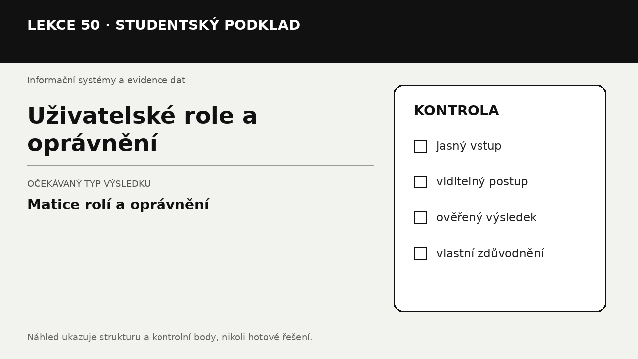 Náhled typu výsledku
