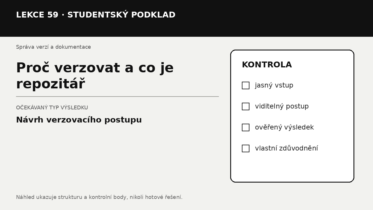Náhled typu výsledku