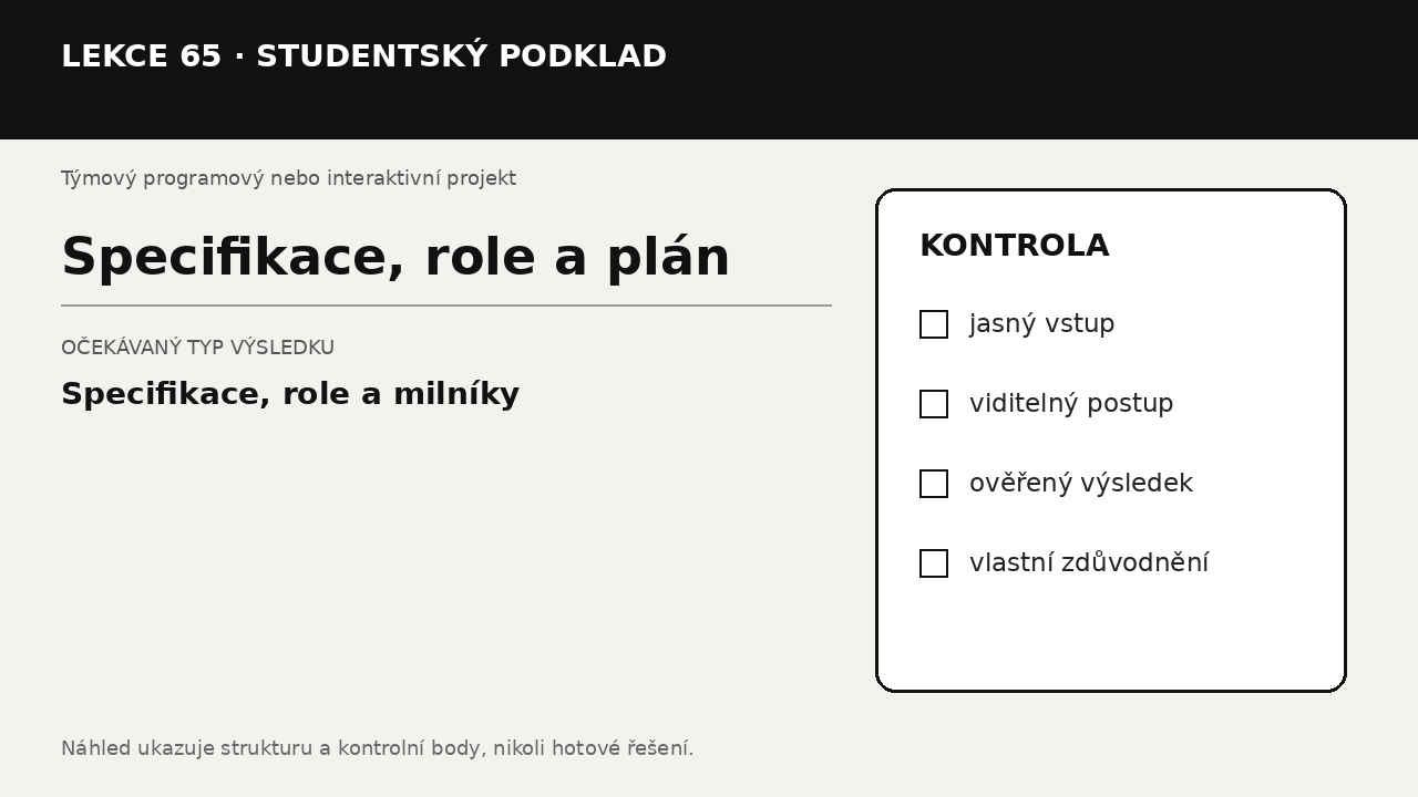 Náhled typu výsledku