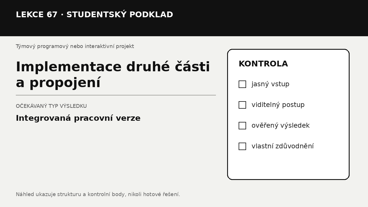 Náhled typu výsledku