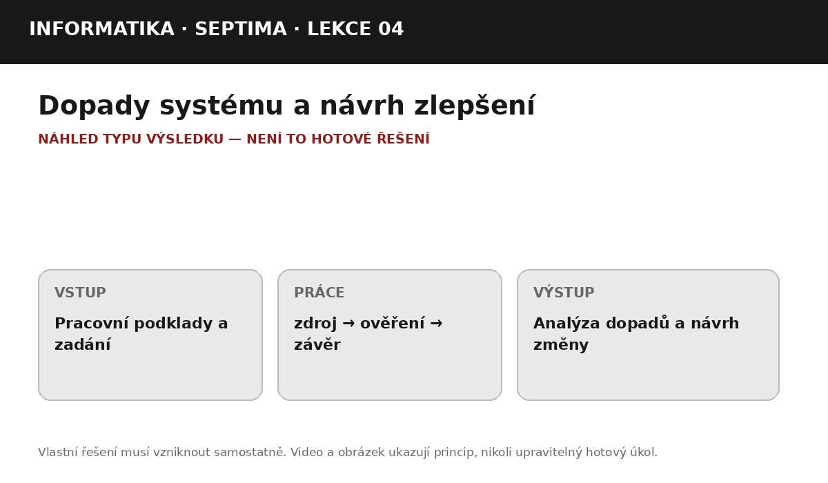 Náhled typu výsledku