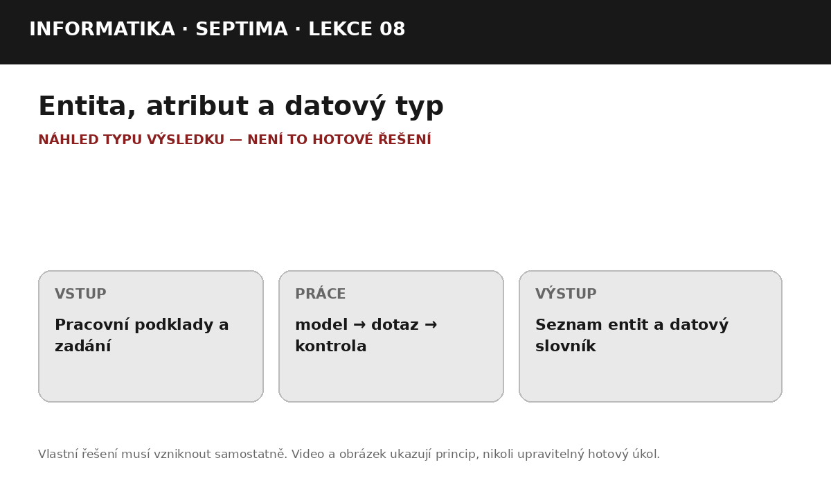 Náhled typu výsledku
