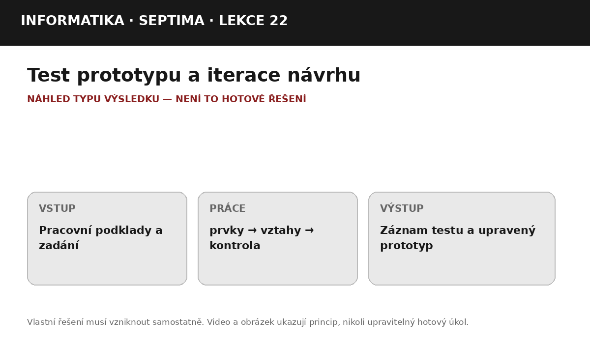 Náhled typu výsledku