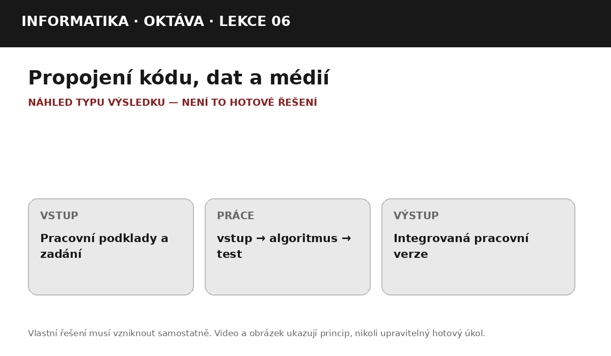 Náhled typu výsledku